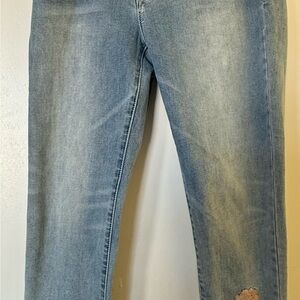 New York & Company Light Blue Straight Leg Jeans